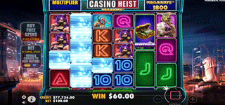 Casino Heist Megaways สล็อต คุณสมบัติ